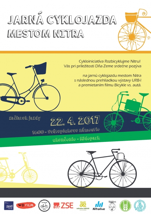 Jarná cyklojazda mestom Nitra