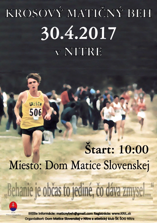Beh o pohár Domu Matice slovenskej v Nitre