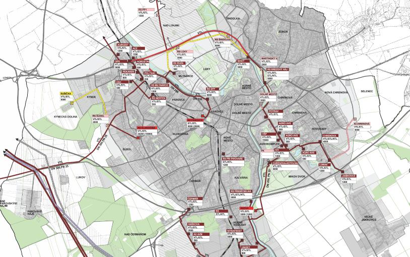 Nitra - mapa pokrytia plynom