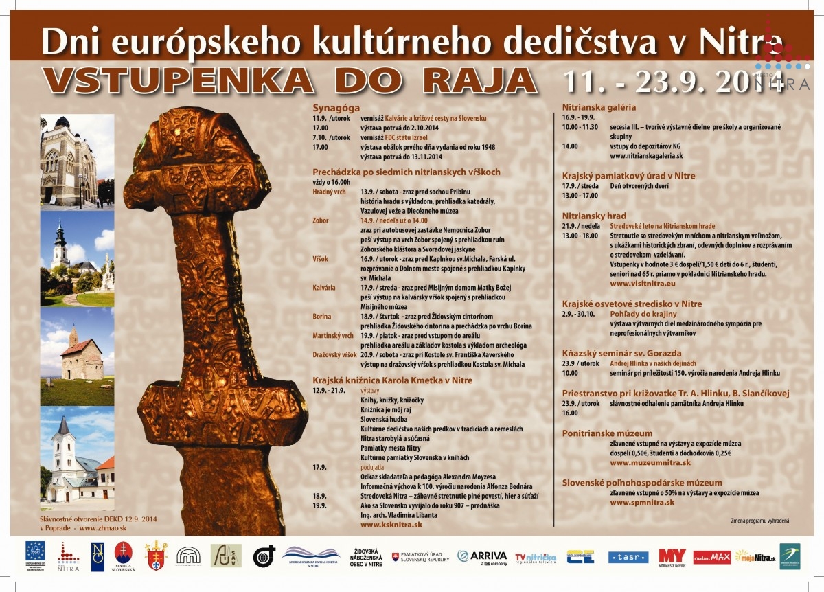 Dni Európskeho kultúrneho dedičstva, plagát