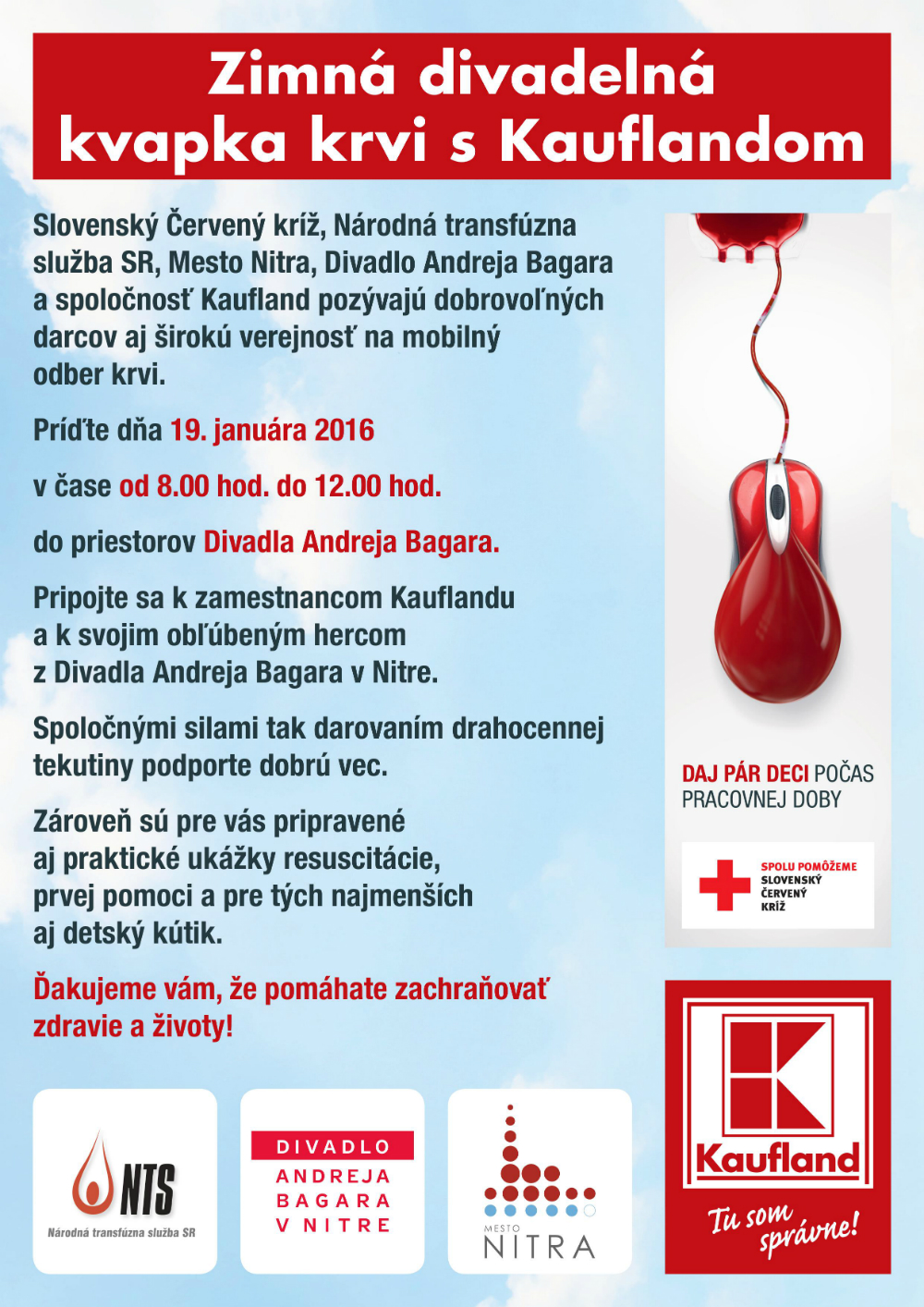 Kvapka krvi Nitra 2016
