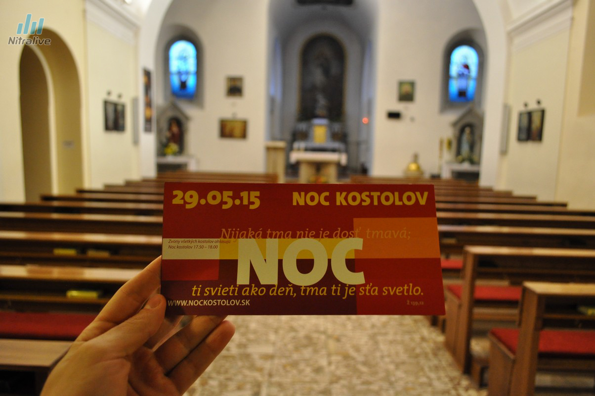 Noc kostolov Nitra 2015 - Kostol Nanebovzatia Panny Márie / Kalvária