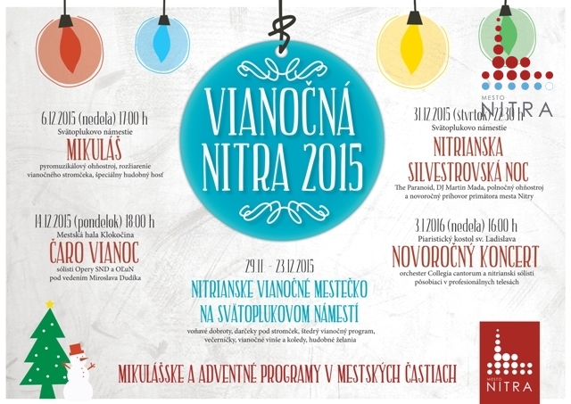 Vianoce Nitra 2015 plagát