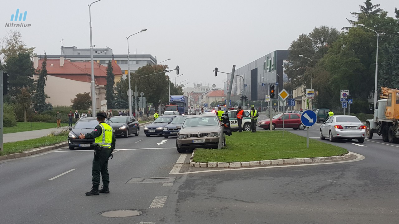 Dopravná nehoda Štefánikova ulica Nitra