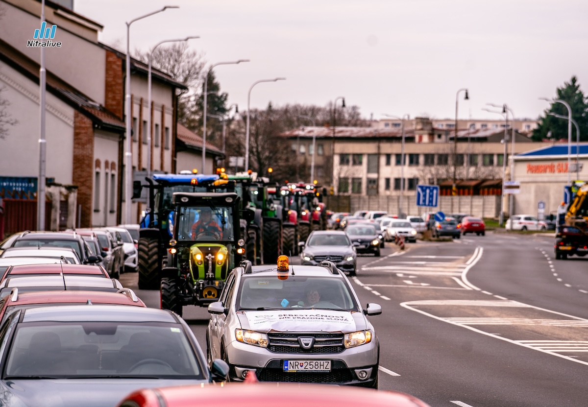 Protest poľnohospodárov Nitra 2024