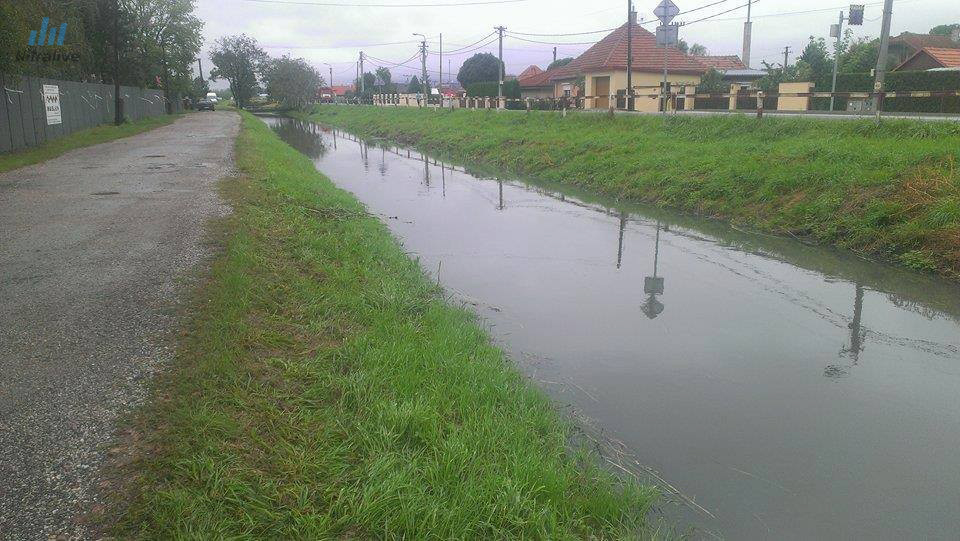 Potok v Janíkovciach po daždi