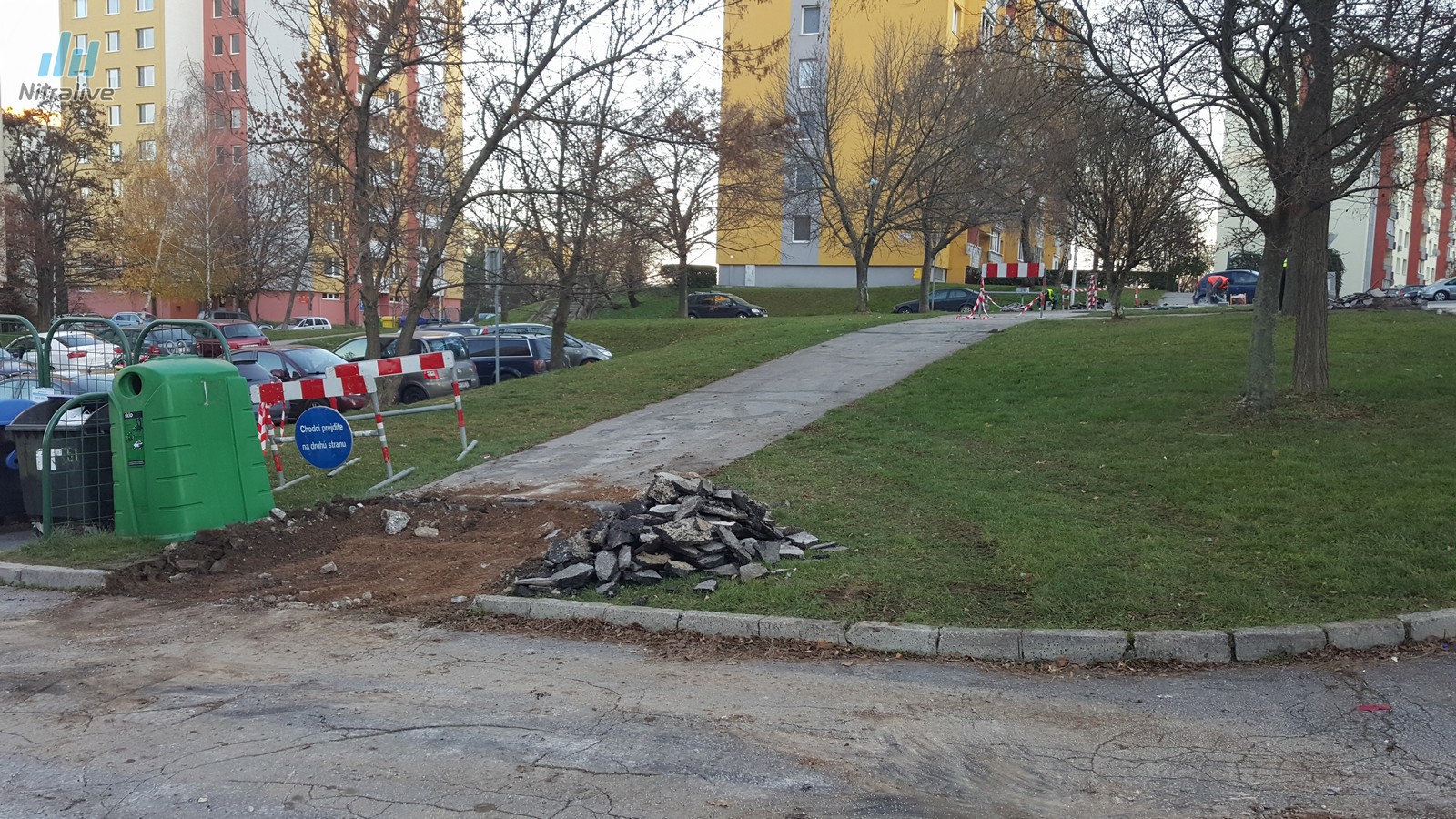 Debarierizácia chodníkov Klokočina Baničova