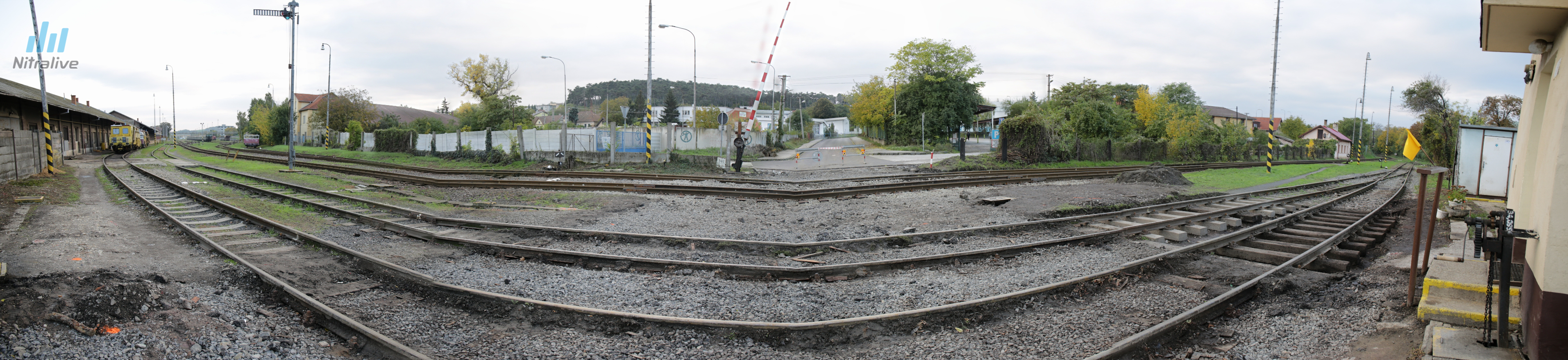 Železničné priecestie Staničná ulica - panorama