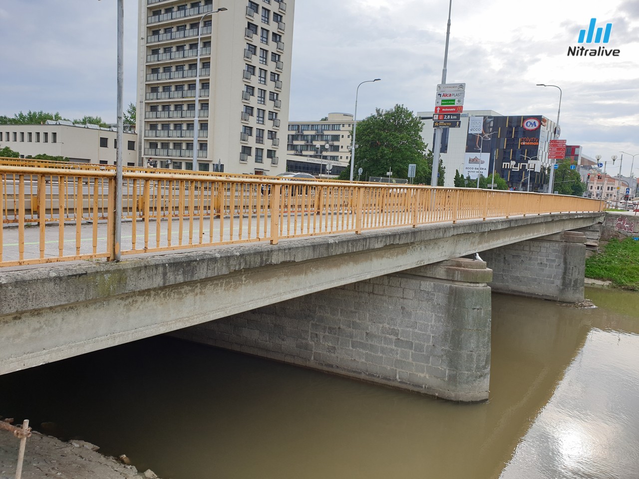 Univerzitný most Nitra, máj 2019