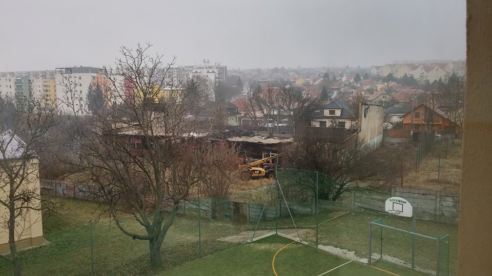 Požiar telocvične Čermáň Nitra