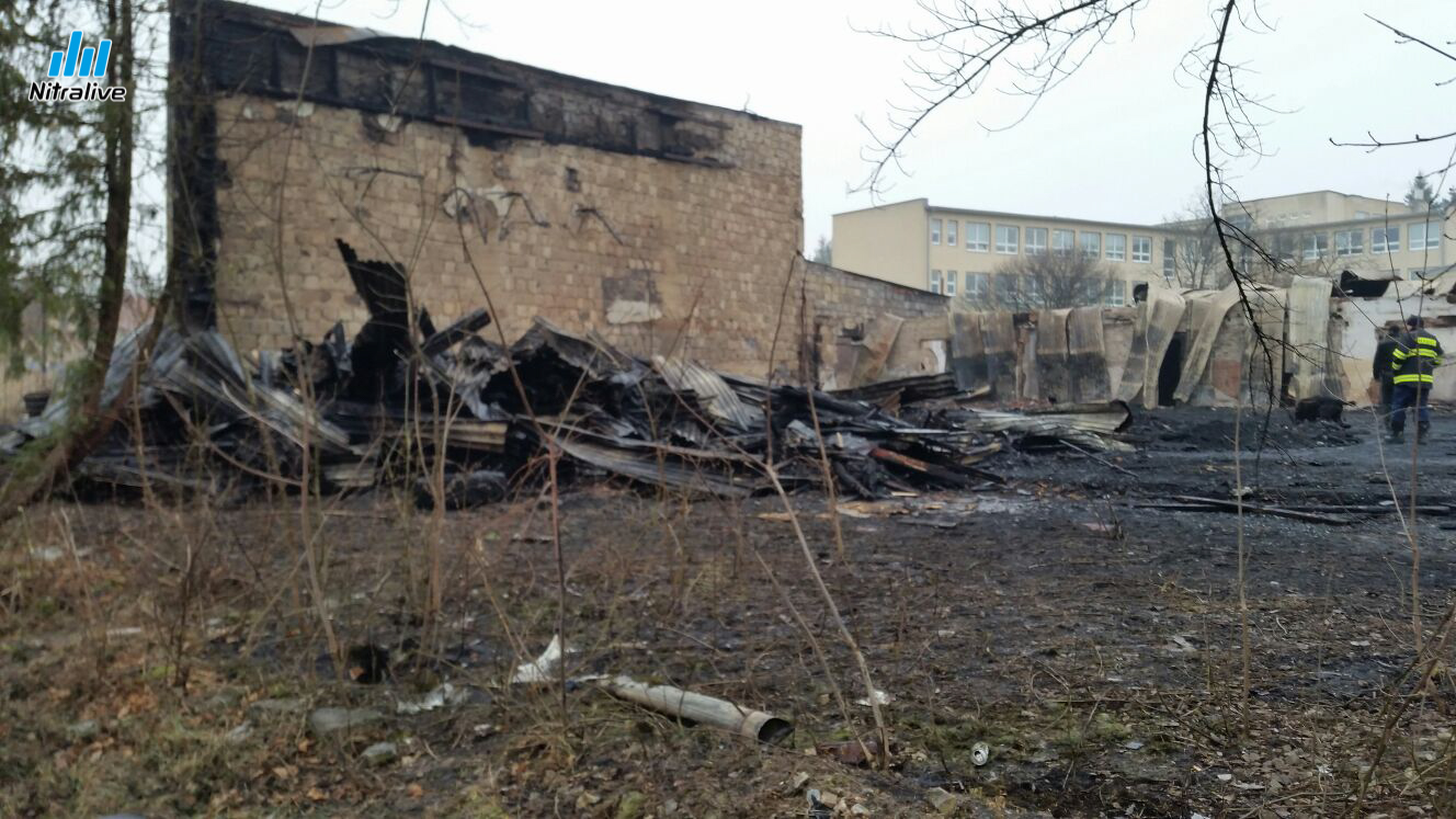 Požiar telocvične Čermáň Nitra