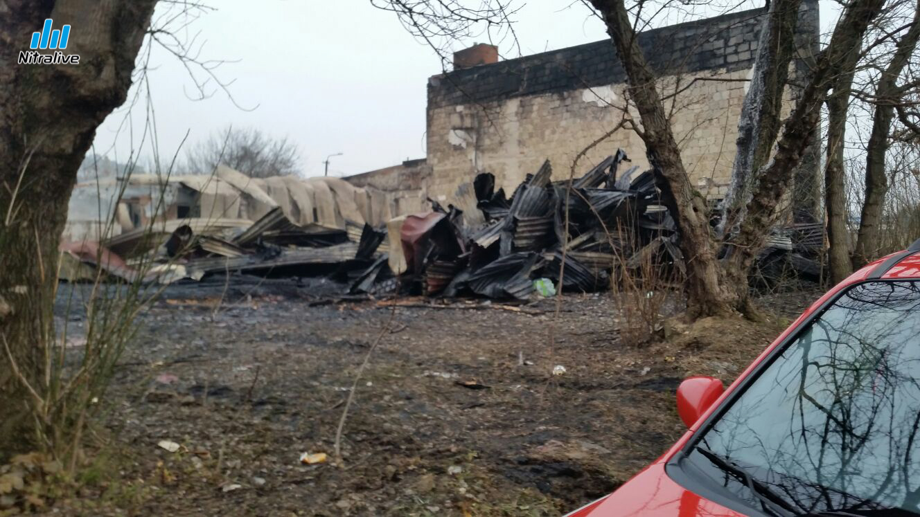 Požiar telocvične Čermáň Nitra