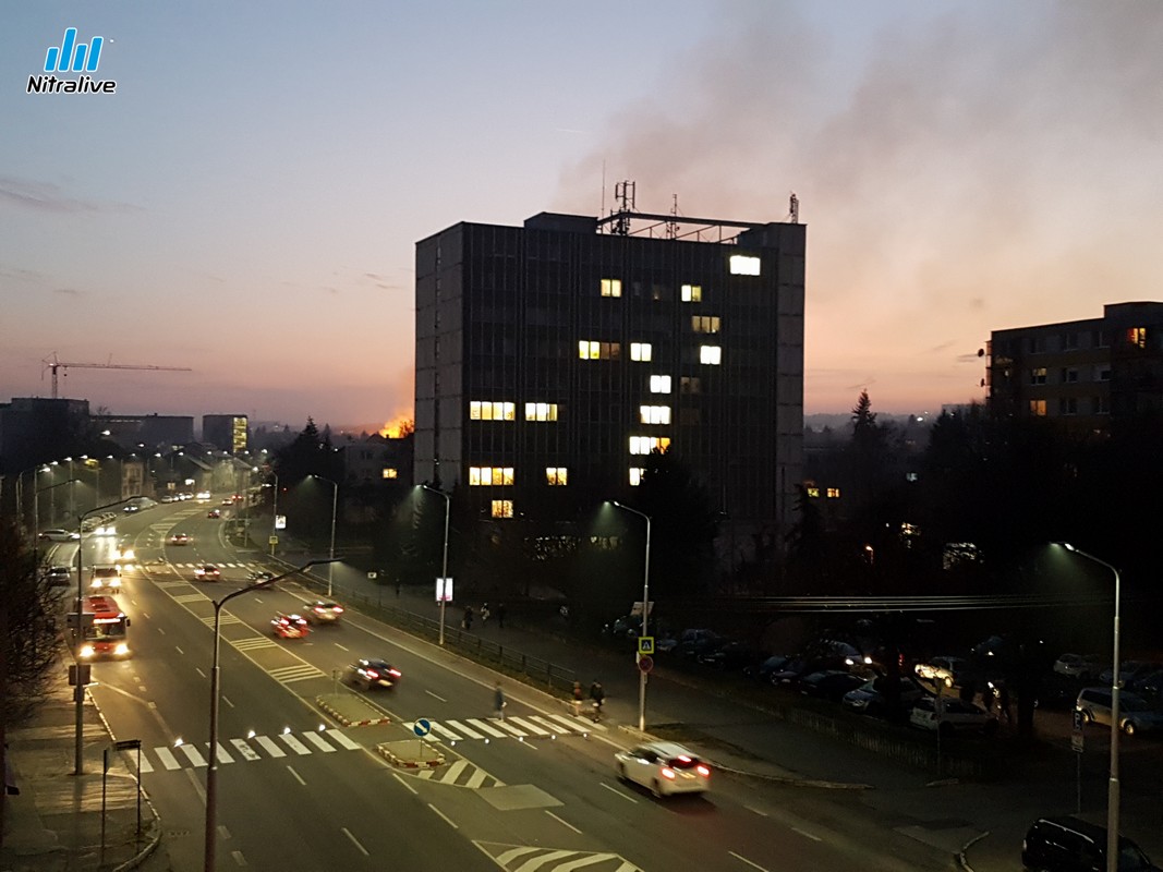 Požiar telocvičnej Čermáň Nitra