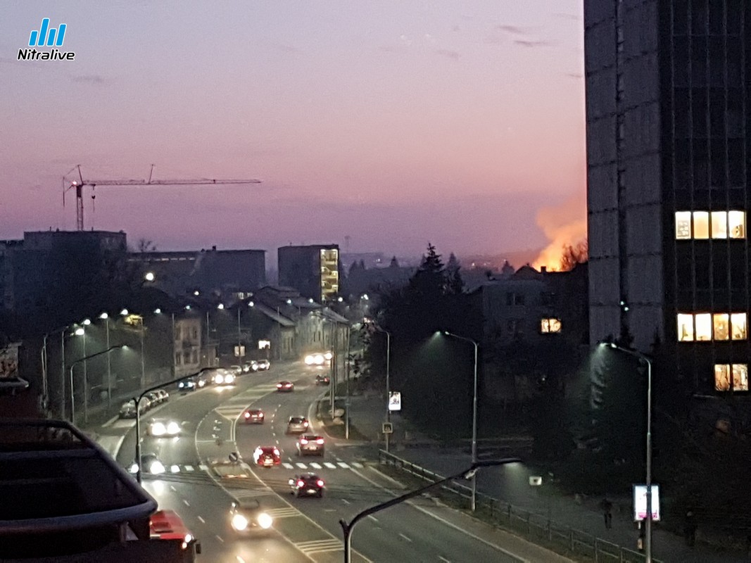 Požiar telocvičnej Čermáň Nitra