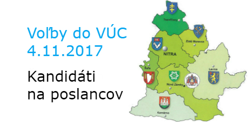Zoznam zaregistrovaných kandidátov pre voľby do zastupiteľstva VÚC Nitra