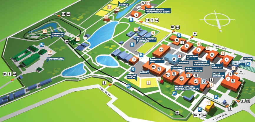 Agrokomplex 2012 mapka