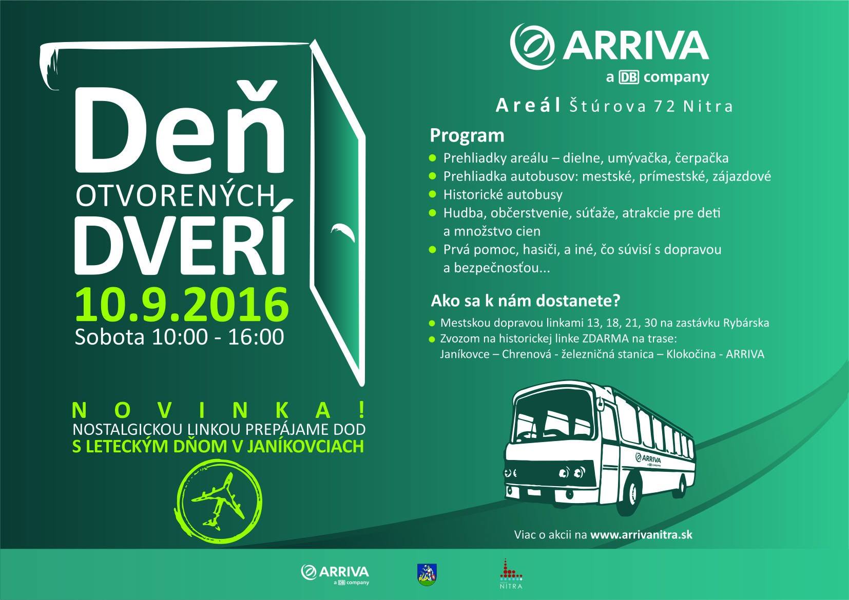 Deň otvorených dverí Arriva Nitra 2016