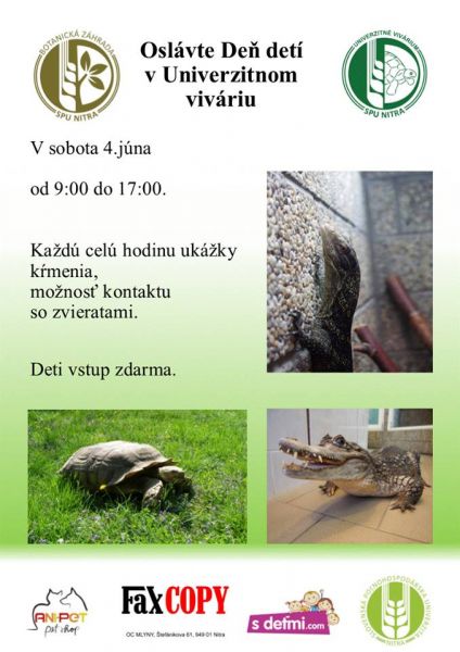 Vivárium SPU Deň detí 2016