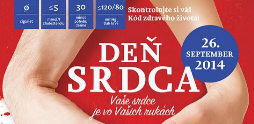 Pri príležitosti Svetového dňa srdca 2014 si budú môcť občania v Nitre dať vyšetriť základné rizikové faktory srdcovo-cievnych chorôb
