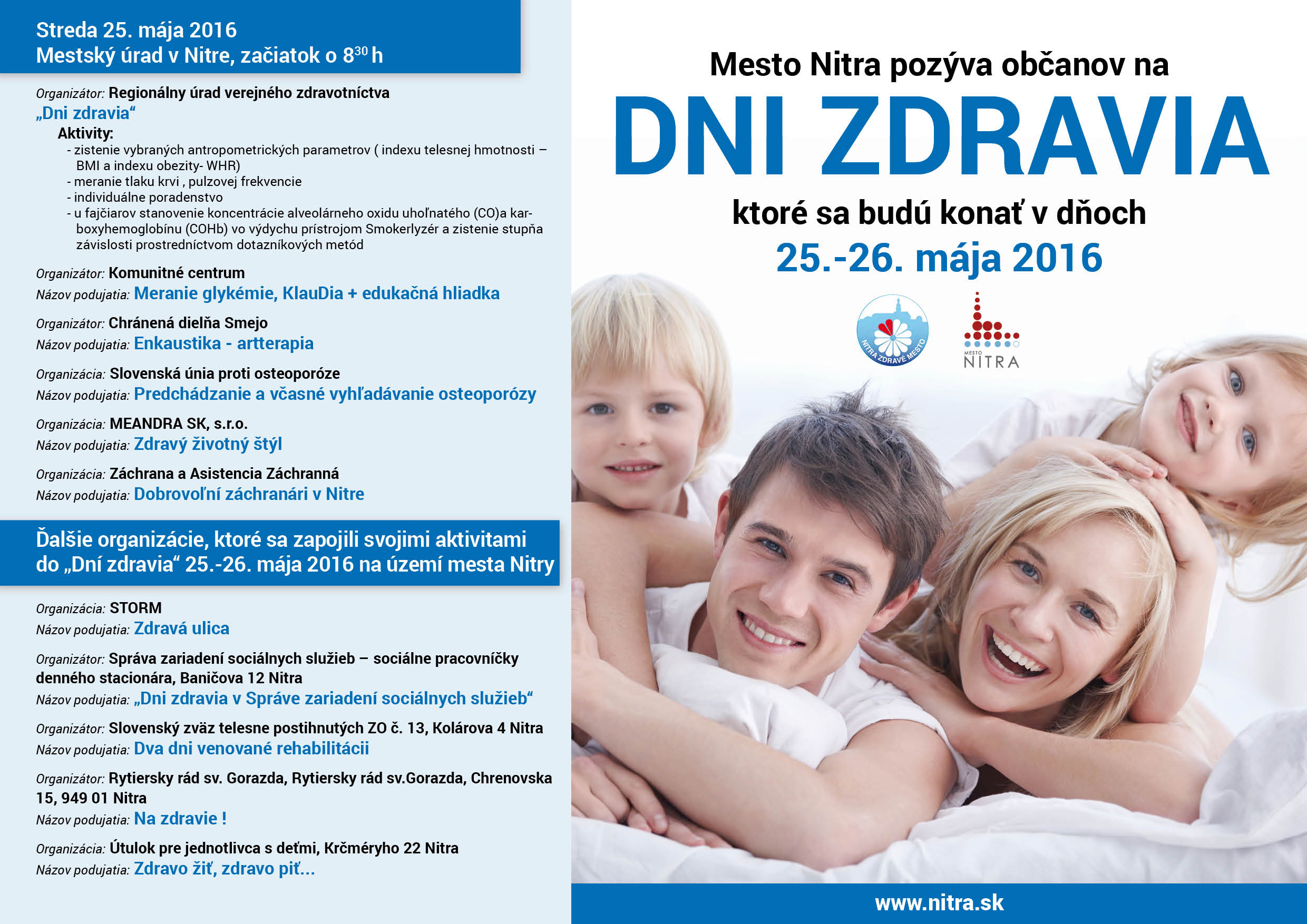 Dni zdravia Nitra 2016