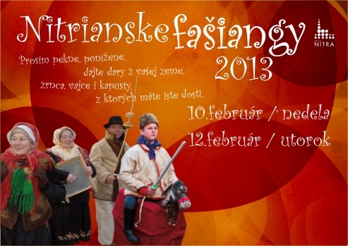 Fašiangy 2013 Nitra, plagát