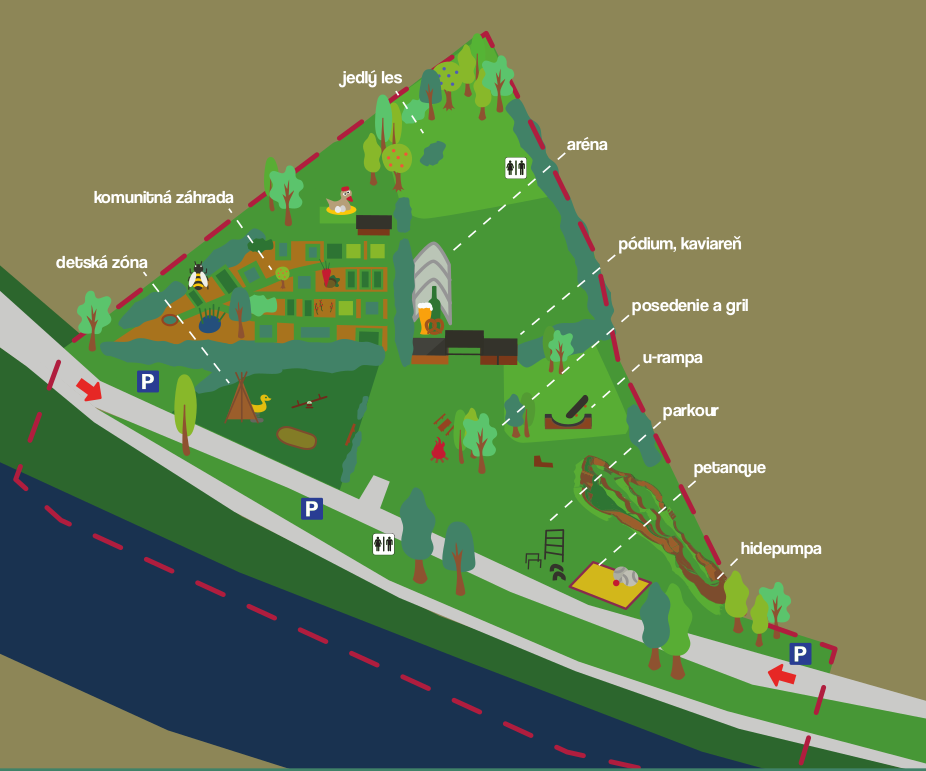 Hidepark mapa