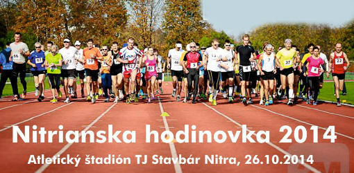 Nitriansky atletický štadión, ktorý je v správe oddielu TJ Stavbár Nitra bude v nedeľu 26.10.2014 hostiť tradičné bežecké podujatie - Nitriansku hodinovku