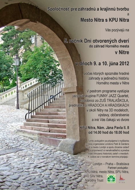 Otvorené záhrady Horného mesta Nitra 2012
