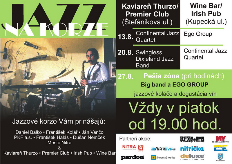 Nitrianske jazzové korzo - plagát