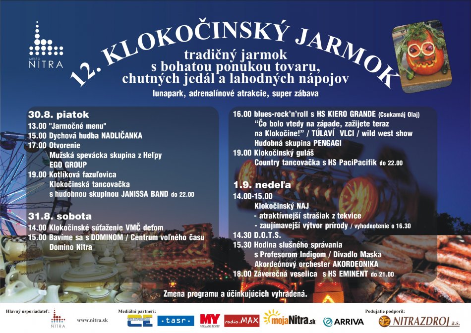 Klokočinský jarmok, program