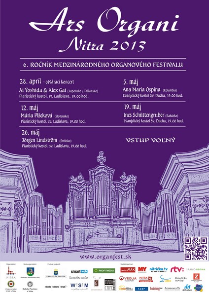 Ars organi 2013 Nitra, plagát
