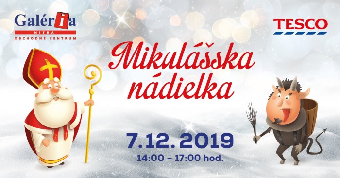 Mikuláš v Galérii Tesco Nitra 2019