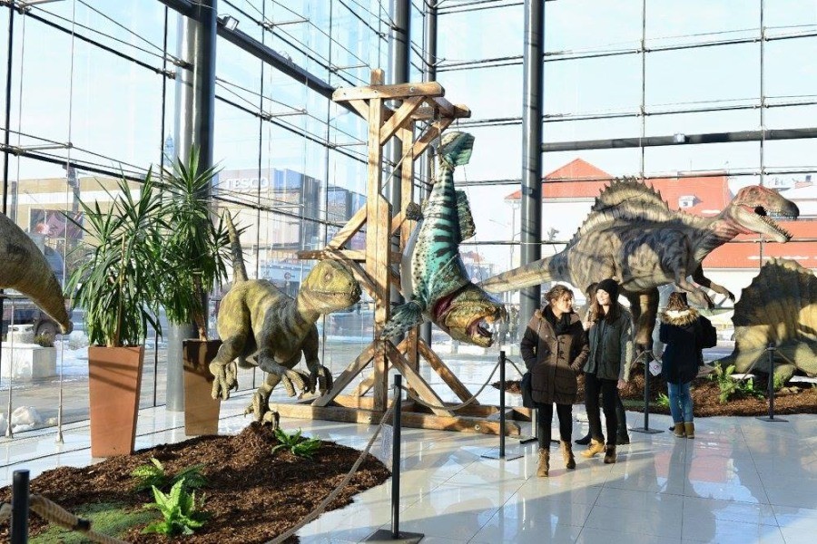 Výstava Svet dinosaurov v Galérii Mlyny
