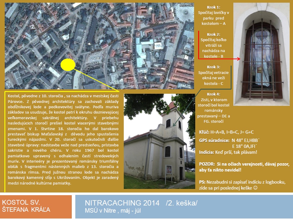 Nitracaching 2014, 2. keška