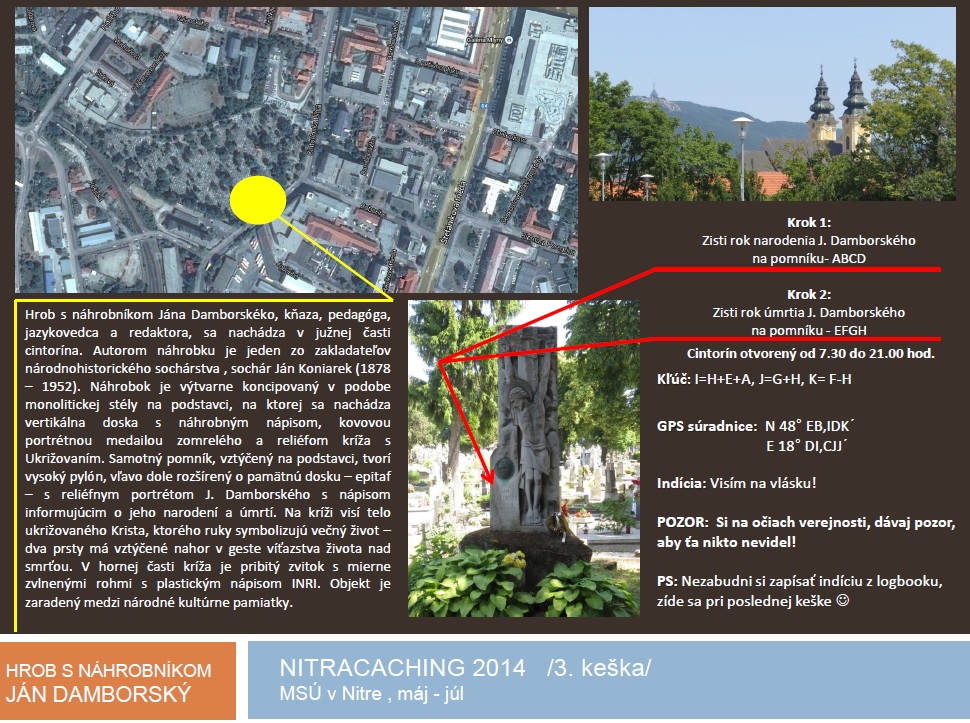 Nitracaching 2014, 3. keška