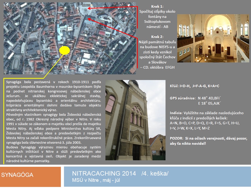 Nitracaching 2014, 4. keška