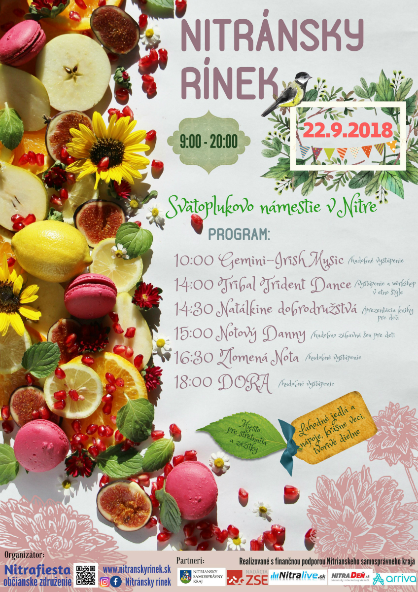 Nitránsky rínek 2018 (22. september) na Svätoplukovom námestie