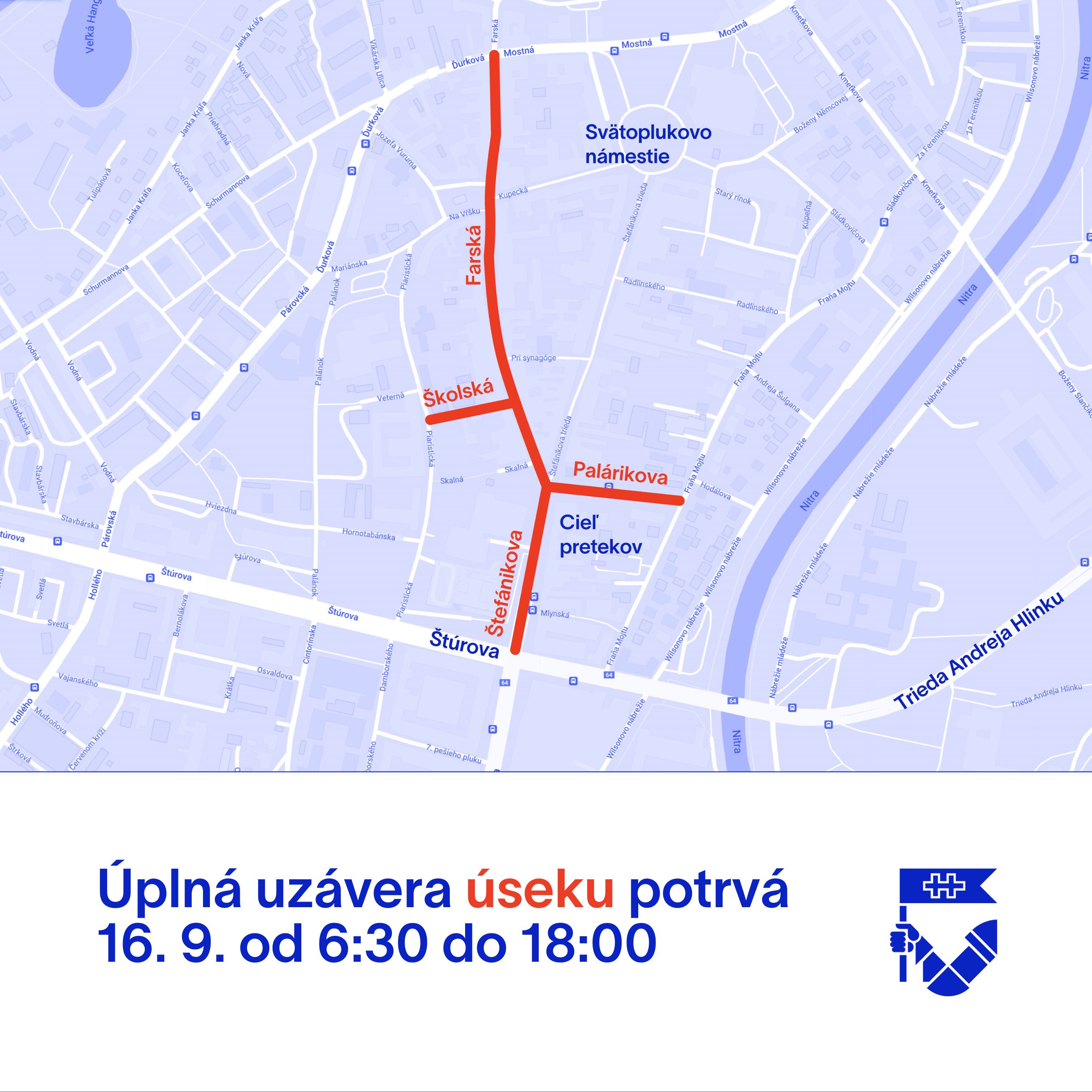 Dopravné obmedzenie v súvislosti s konaním pretekov Okolo Slovenska (15.-16. september 2023)