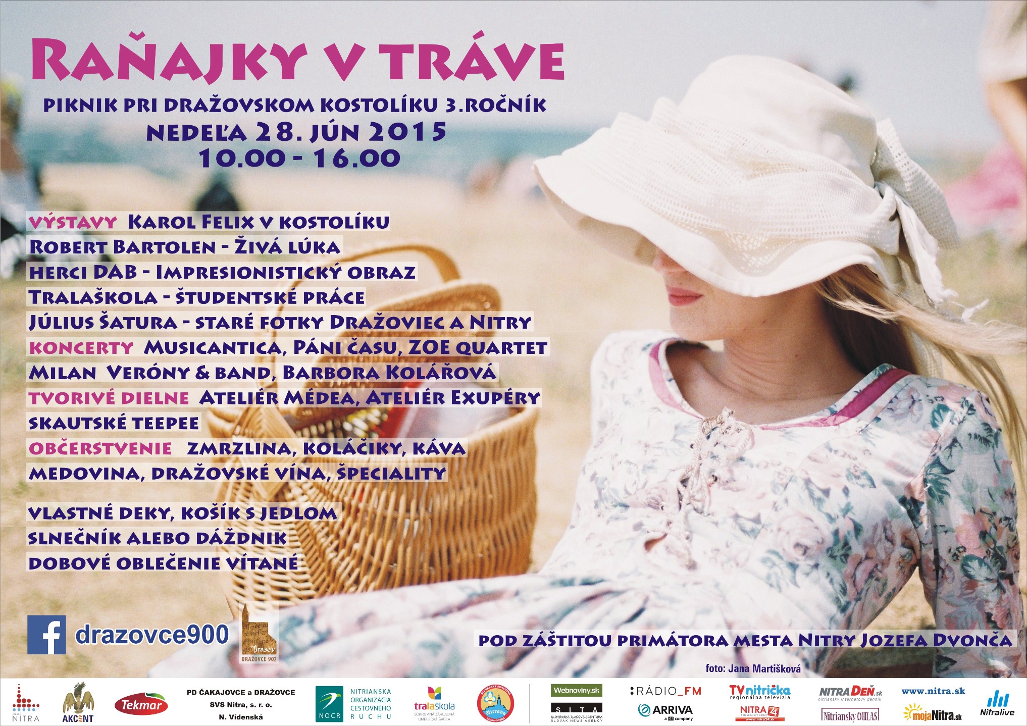 Raňajky v tráve Nitra 2015 plagát