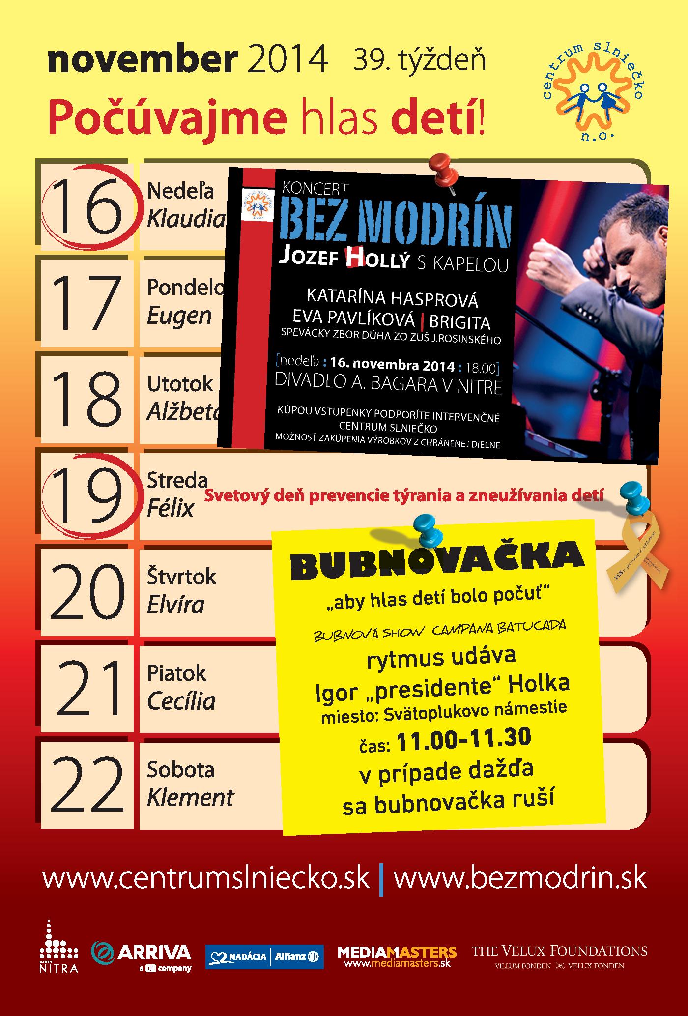 Benefičný koncert Bez modrín 2014