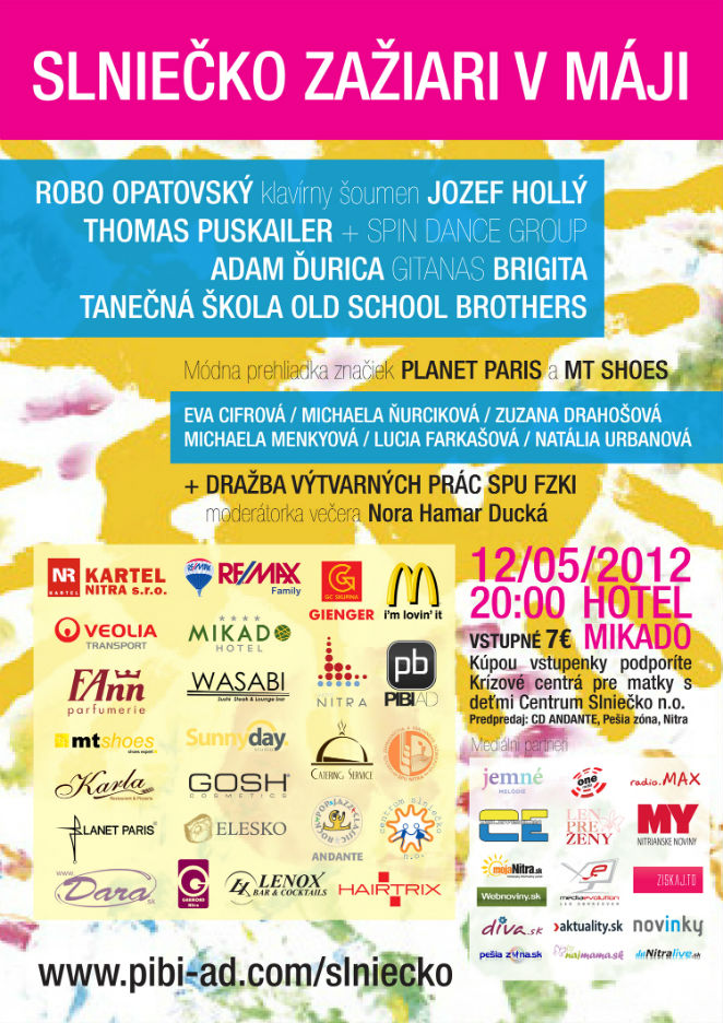 Koncert Slniečko Nitra 2012 plagát