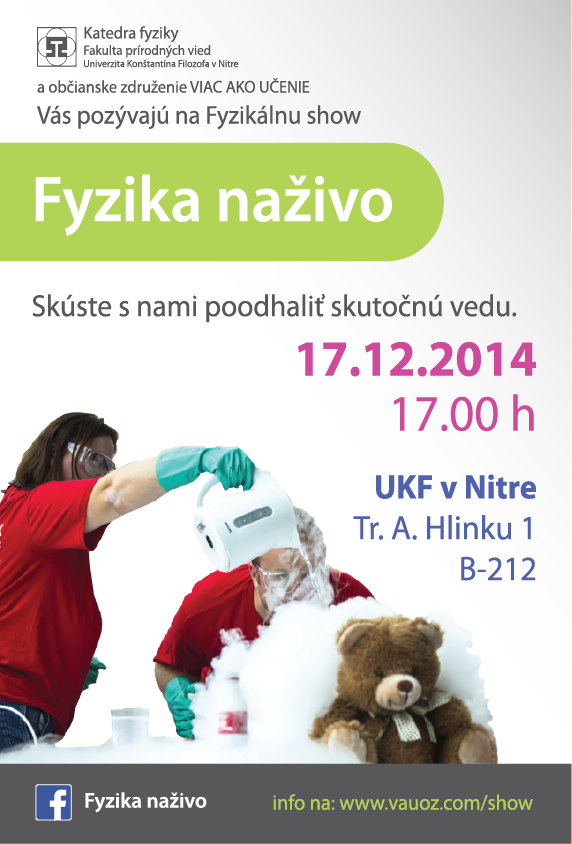 Fyzika naživo, UKF Nitra