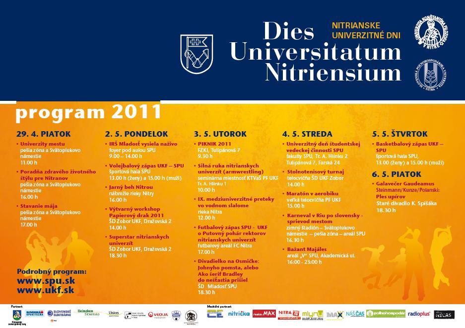 Nitrianske univerzitné dni 2011 plagát