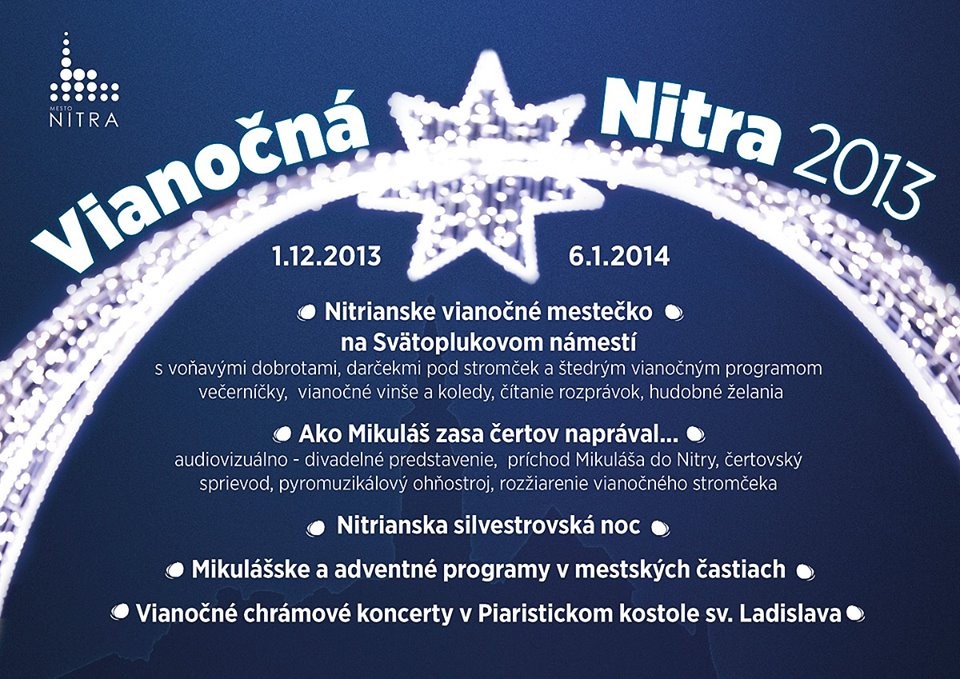 Vianoče Nitra 2013 plagát