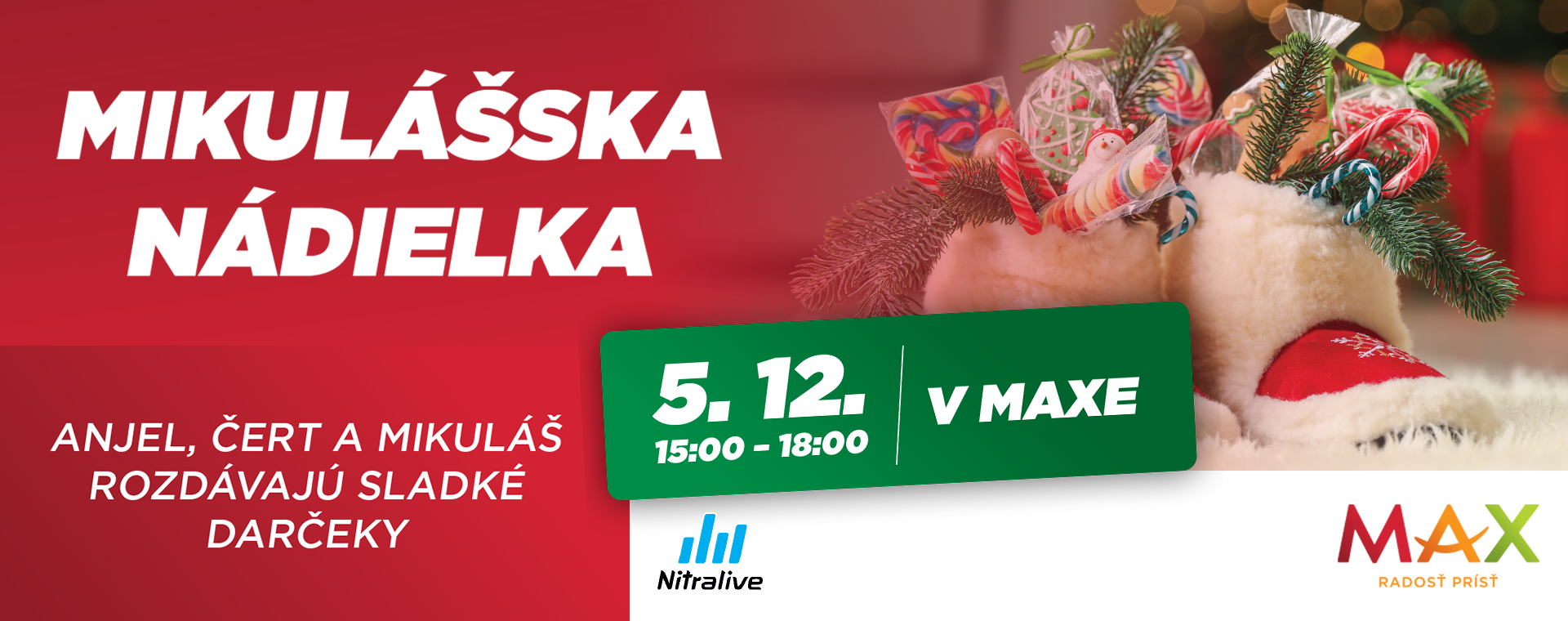 Mikuláš v OC MAX Nitra