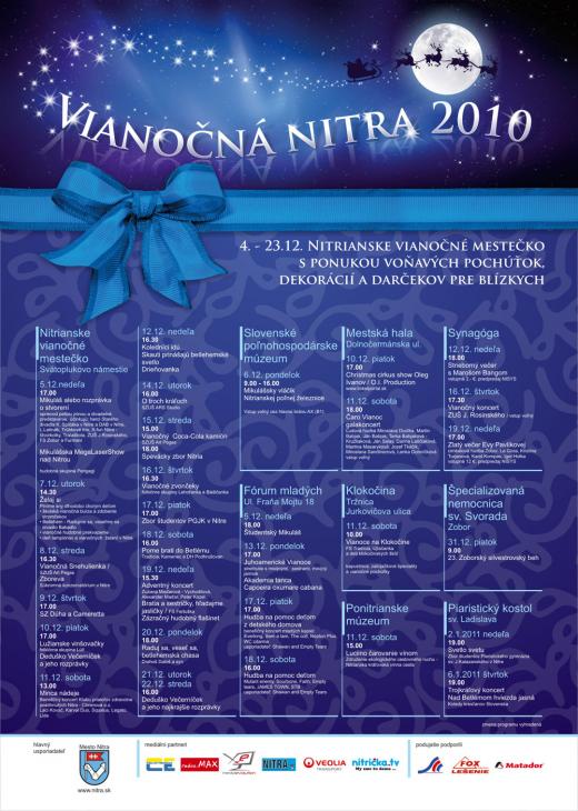 Vianoce v Nitre 2010 program