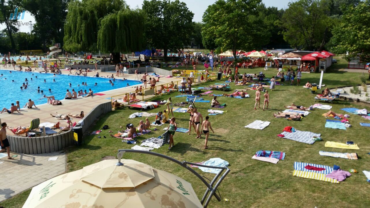 Kúpalisko Nitra 2015 napúšťanie bazénov