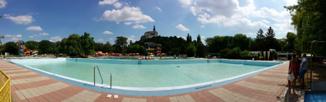 Kúpalisko Nitra na Sihoti, panoráma