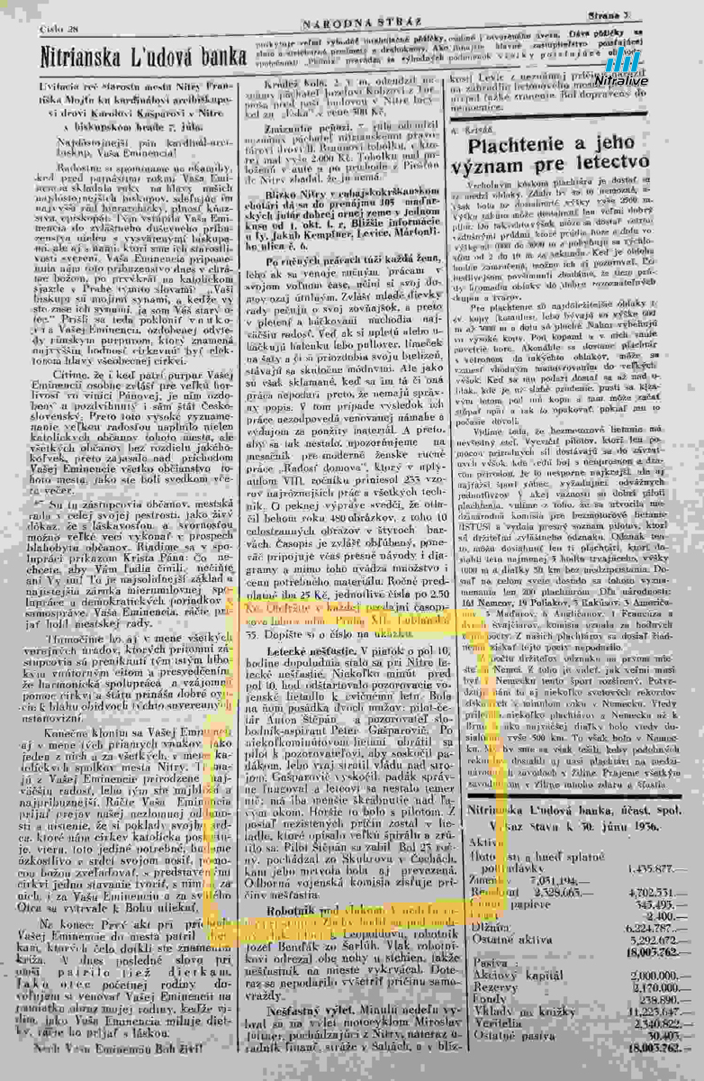 90 rokov od tragického pádu lietadla na vrchol zoborskej Pyramídy