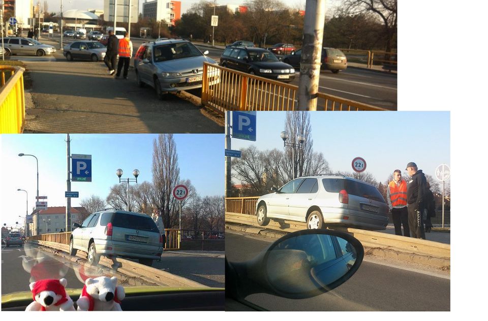 Dopravná nehoda most Nitra